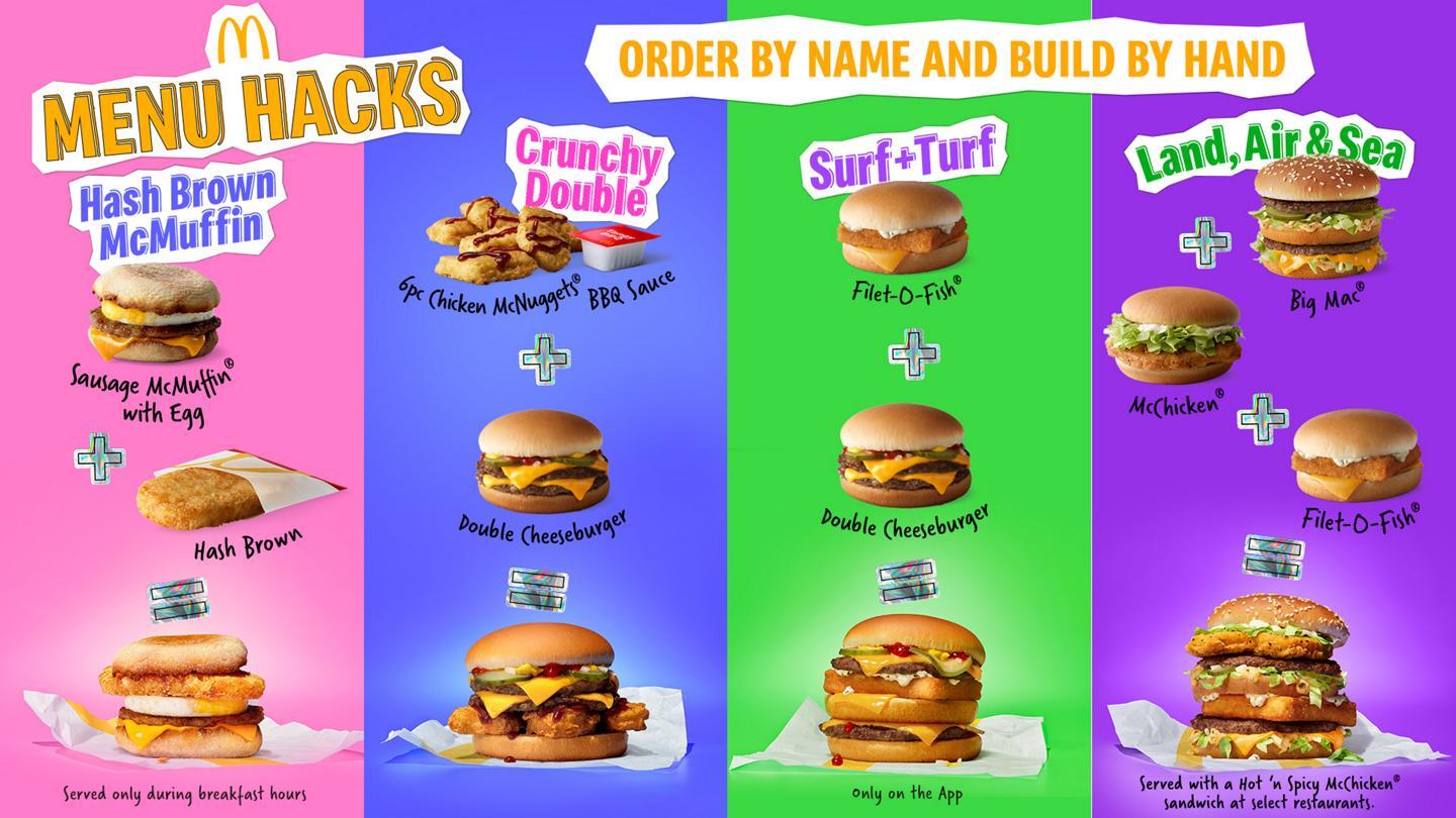 McDonald’s new ‘menu hacks’ include a burger that…